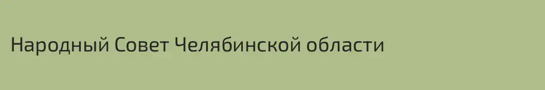 Народный Совет Челябинской области